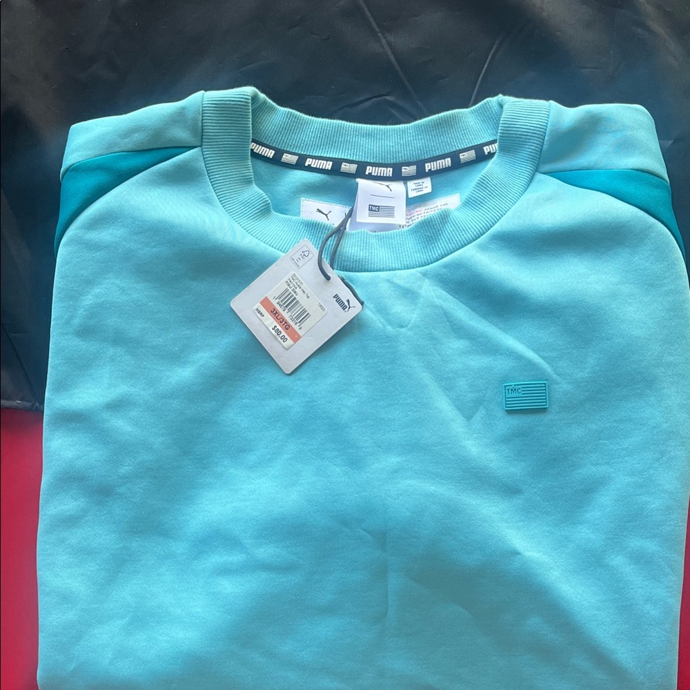 Puma Turquoise Crewneck Sweatshirt